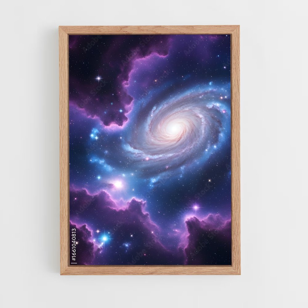 Poster Éblouissante spirale galactique (vue 4)